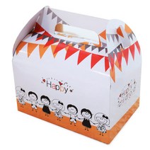 더줌커머스 선물상자 선물포장 답례품 쿠키상자 포장 크라프트, 01_해피, 1개