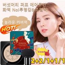 2+2/1+1/1 화장품 커버 에어쿠션 쿠션파운데이션 워터프루프쿠션 초본 스킨케어 에센스 함유, 내추럴*2
