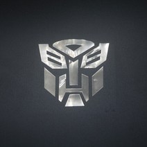 강력접착 자동차 스타일링 금속 변압기 스티커 데칼 3D 반사 오토바이 노트북 트럭 차량 창 바디 범퍼 장, 02 Silver
