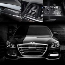 카스타 제네시스 차량 G80 DH 스포츠 실내 카본 몰딩 튜닝 용품 기스 오염 방지, 06.도어프레임 4P 유광카본