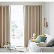 모던하우스 먼지없는 양면 암막커튼 베이지 210x240 2장세트 BL3421063