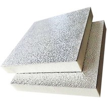 지붕 천장 징크 판넬 방음 외벽 복합 단열 공장 판매, 두께 9cm1.2m X 0.6m 단면 알루미늄