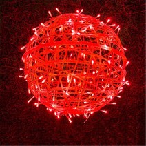 LED 야외 등나무 공 요정 정원 스트링 조명 크리스마스 트리 행잉 화환 파티 웨딩 장식 20cm 30cm, [03] 빨간, [02] Diameter 30CM, [01] 220V No Plug