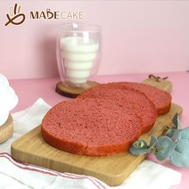 메이드케이크 레드벨벳 3호 케이크 시트 재료 데코 키트