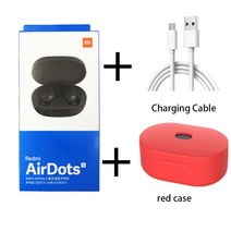 이어폰 샤오미 가성비 무선 블루투스 골전도 추천 Xiaomi-Redmi Airdots S 무선 이어폰 TWS 블루투스 5.0, 12 S and USB and case 3