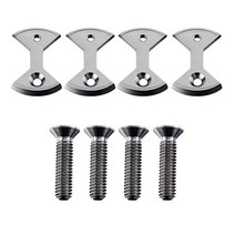 사이클링 프로 티타늄 MTB 자전거 페달 플레이트 스피드 플레이 제로 4 클리트 볼트 부품 교체, Titanium