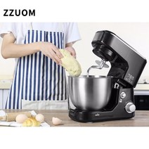 업소용 반죽기 ZZUOM 5L 1000W 가정용 반죽 혼연기 믹서 기계 전기 휘핑 크림 데스크탑 에그 비터 SC-236 E