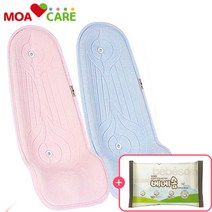 모아케어 코튼100 통풍 수유시트 수유쿠션 베베솜증정, 통풍수유시트 코튼 핑크+베베솜증정