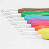 크로바 아뮤레 아쿠아 모사용 자루 코바늘 42-417＋조각원단, 1개