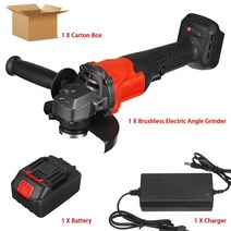 평면연마 충전용 핸드 그라인더 무선 미니 탁상배터리 전동 공구 커팅 머신 폴리셔 용, 협력사, 빨간색 1 배터리