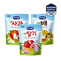 일동후디스 순과일칩 순사과 순딸기 순배, 3개, 혼합