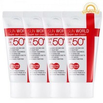 썬월드 수퍼 썬크림 50ml 4개 SPF50+PA+++ 워터프루프, 단품