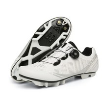 자전거신발 클릭슈즈 산악자전거신발 남성 사이클링 스니커즈 Mtb 신발 레이싱 자전거 자동 잠금 속도 여성 스피드 클릿 산악 도로 2023, MTB-white+47