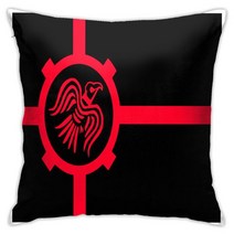 구스다운배개 오리털 호텔 방수 바이킹 레이븐 플라잉 장식 베개 케이스 폴리 에스터 스퀘어 쿠션 커버 사, 03 3_01 450*450 미리메터