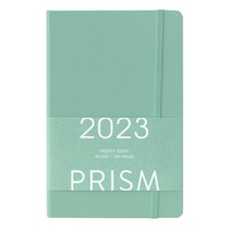 인디고 2023 프리즘 위클리 25절 다이어리 (민트라떼) (날짜형.주간.A5)
