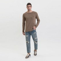 22SS[지아니루포]캐롯크롭핏 GL119F 패치드 스티치 데님