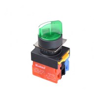 2A0B 좌수동 우자동 셀렉터 스위치 트랜스부착형 LED 램프 380V AC 22mm NS22-S3R-L4A2A0B, 레드 [NS22-S3R-L4AR2A0B]