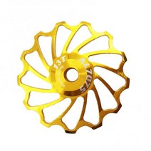 풀리 모터풀리 베어링풀러MTB 후면 변속기 가이드 휠 자전거 13T 풀리 롤러 사이클링 액세서리, 02 YELLOW