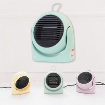 저전력 2단계조절 300W 500W 미니 온풍기/캠핑 이너텐트 난방/낚시/발난로 툴콘x모아캠핑, 민트