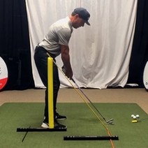 골프스윙연습기 골프플레인 궤도 평면 스윙자세교정기, one size