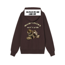 [주문한정생산] 스웨트 브라운 워킹프라이드 후드집업