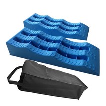 RV 레벨러 블록 트럭 밴 트레일러 드라이브 온 모터홈 Suv 멀티 레벨링 리프팅 램프 2 개, 01 Blue