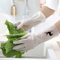 화이트 만능 라텍스 고무 장갑, S, 1개