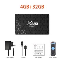 스마트 안드로이드 TV 셋톱박스 듀얼 와이파이, 중국_Au 플러그 | 4G 32G 일반 원격