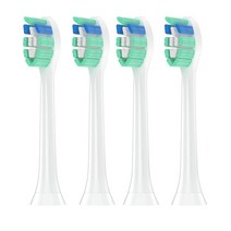 전동 칫솔모 호환 가정용 -HX3/6/9 음파 전동 칫솔 교체형 헤드 4 개 부드러운 강모 노즐 깨끗한 브러시, 한개옵션1, 03 Plaque defense