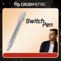 Crushmetric 스위치 볼펜 멋있는 신기한 고급 특이한, 0.5mm, 실버