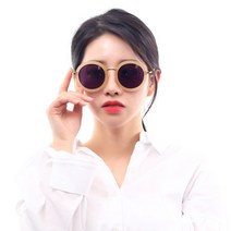 페니레인 여성추천 RINGOSTARR C6 블랙렌즈 동글이 선글라스
