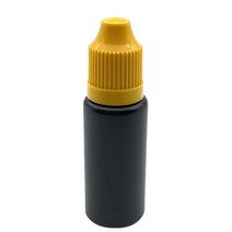 빈 5ml 10ml 30ml 검은 색 PE 플라스틱 점 적기 병 어린이 보호 캡 바이알이 있는 액체 10 개, [04] 30ml Black, [01] 플라스틱, [04] Yellow Cap