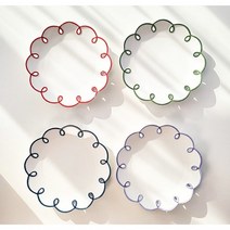 컬러 스프링 플라워 접시, 퍼플, 퍼플, 1개