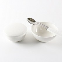 백자 제사 뚜껑밥그릇 대접.키친몰링, 대접, 1개