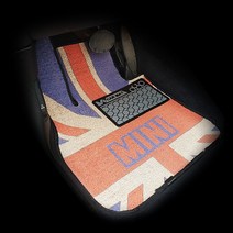 아이칸 BMW MINI 전용 미니 디자인 카매트 자동차 전차종, 브라운, MINI 미니 클럽맨 3세대 (발판패드_유)