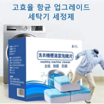세탁기 곰팡이세정제 세탁조청소 클리너90g (6알)1+1, 90g (6알)1+1