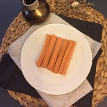 스윗비 강아지 수제간식 당근 우유껌 7pcs, 1개