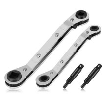 라쳇 깔깔이공구 스패너세트메가네 래칫 렌치 HVAC 서비스 장비 수리 에어컨 밸브 냉동 4 개, 1.은