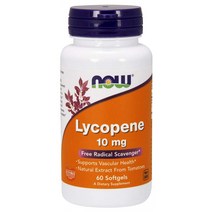 나우푸드 라이코마토 라이코펜 10mg 60정 NOW Supplements Lycopene 10mg 60Softgels, 1개