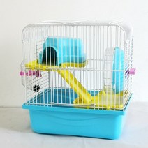 햄스터케이지 햄스터집 3 층 빌라 햄스터 케이지 골든 실크 베어 용품 WF 공장 다이렉트, [02] blue