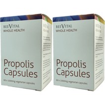 BeeVital Propolis Capsules 비바이탈 프로폴리스 1000mg 캡슐 60정 2병, x, 1개