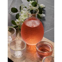 홈 파티 투명 앰보 그립 미니 사이즈 술병 답례품 밀폐용기 부엌 술컵, 술잔(30ml) 4P