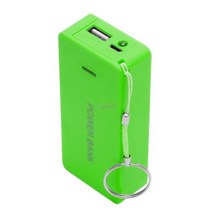 호환 악세서리 5V 1A 2x18650 배터리 케이스 및 LED DIY 상자 충전기 휴대 전화에 대 한, 03 Green