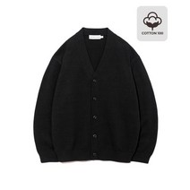 커스텀어클락 면100소프트 베이직 가디건 블랙 COOSCD001블랙 SOFT CARDIGAN