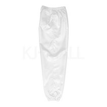 KJ 방진복 하의(포켓 3개) 제전복 무진복 제전방진복 클린복 크린룸 반도체 정전기방지 작업복 바지, 화이트-M(90)