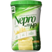 Abbott Nepro HP 파우더 바닐라 - Carb Steady Nutrition 고에너지 사료 바닐라400gms 신장 손상 ampamp 투석 환자