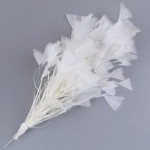공예용깃털 펜 먼지털이 25-30 CM 길이 터키 깃털 꽃 트림 공예 Diy 홈 파티 머리 장식 웨딩 염색 여러 가, 10 White