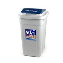 코멕스 크린스페이스 50L 연회색 블루 쓰레기통_ 94590EA, 본상품선택