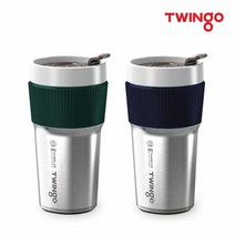 트윙고 G텀블러 데스크 350ml 세라믹도자기 텀블러, 그린