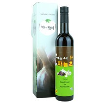 고급 건강 효소 음료(선물용) - 행복을 주는 뜸씨 마늘초 500ml, 500ml 3병